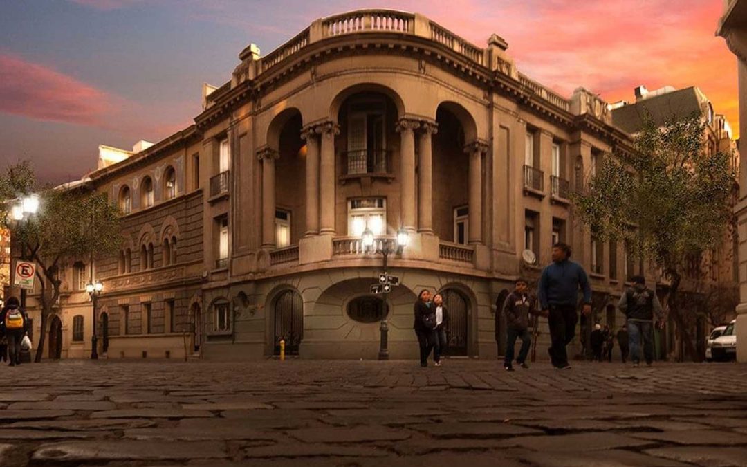 El plan para transformar de oficinas a vivienda/hotel dos tradicionales edificios en el barrio París-Londres.